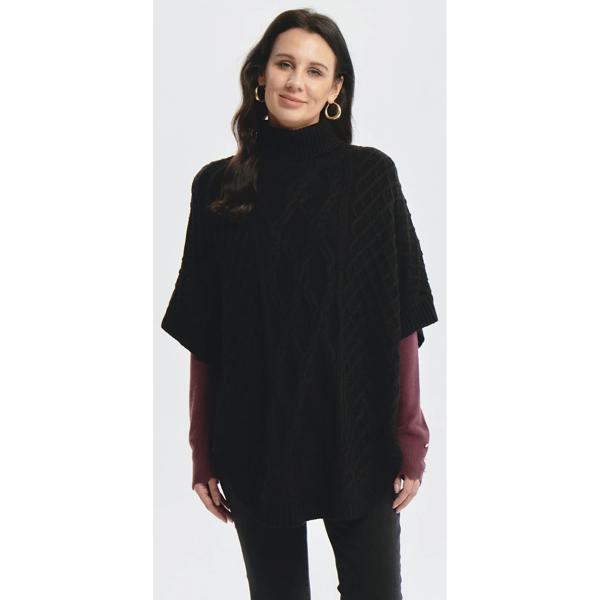 Sweater Mujer Trenzado Negro