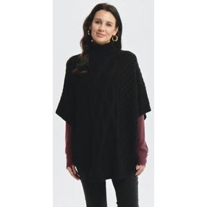Sweater Mujer Trenzado Negro