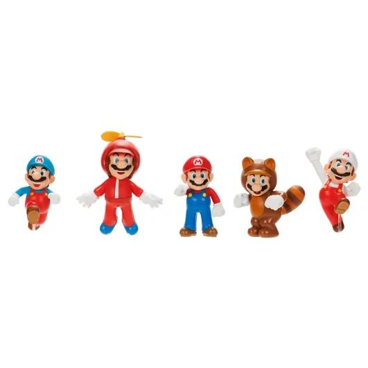 Pack 5 Figuras Nintendo Mario Disfrazado 6 cm