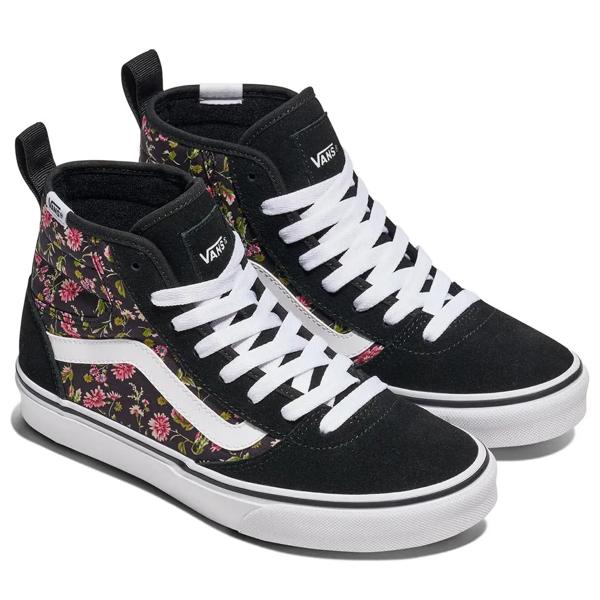 Zapatilla Negra Con Caña Mujer Ashwood Hi Decon Vans