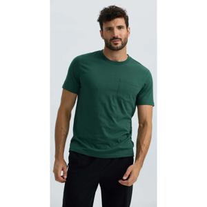 Polera Hombre Básica con Bolsillo Verde Olivo