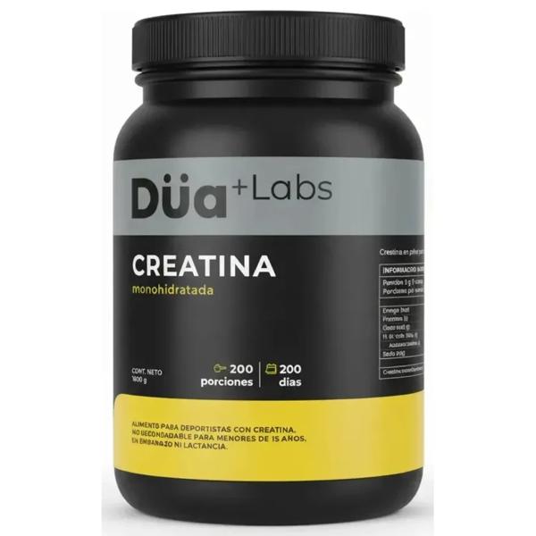 Creatina Monohidratada Düa Labs 1kg 200 Porciones Sin Sabor