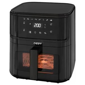 Freidora Sin Aceite Nappo Digital 1500W 8L con Visor, Luz y Pinza