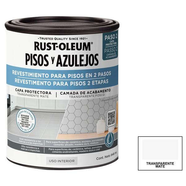 Protector de Piso y azulejos transparente mate 946 ml