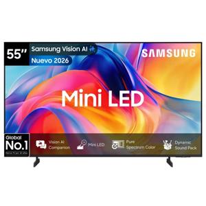 Mini LED Smart TV 55'' 4K UHD Vision AI M75H 2026 + Control por Voz