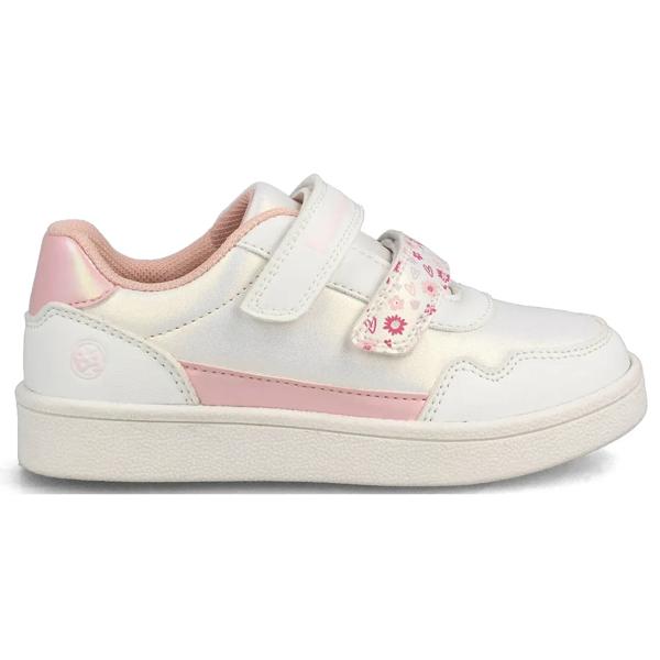 Zapatilla Niña Bubblegummers Clavel Blanco - Rosa