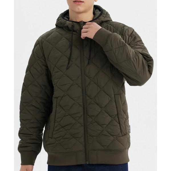 Parka Hombre Slim Verde Militar