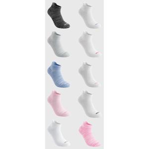 Calceta Deportiva Pack10 Mujer Rosado