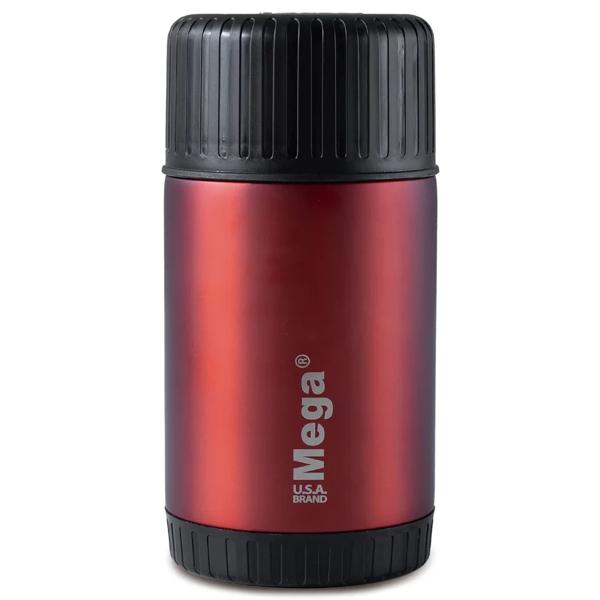 Termo Magnum Steel Comida Acero 0.75L Rojo Mega