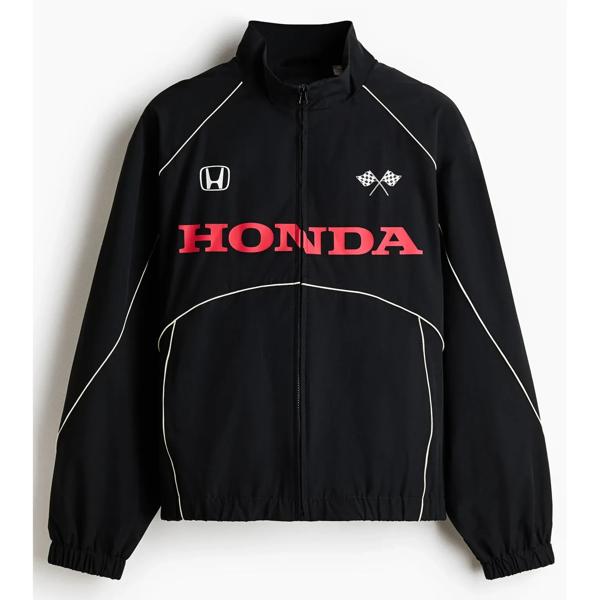 Chaqueta deportiva en nylon estampado Loose Fit