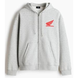 Polerón hoodie con cierre y motivo Loose Fit