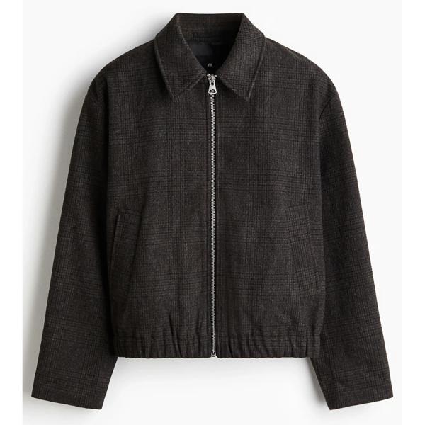 Chaqueta camisera afieltrada Regular Fit