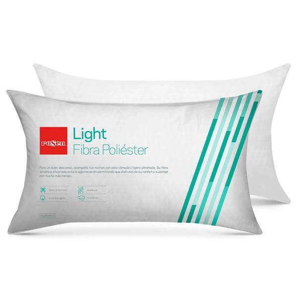 Set 2 almohadas 50x90 cm Light blanco