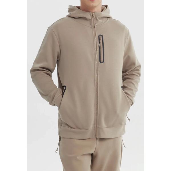 Polerón Hombre Slim Beige Oscuro