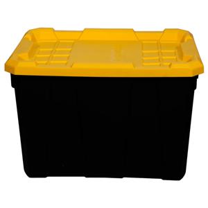 Caja organizadora Heavy Duty negro/amarillo polipropileno 100 litros