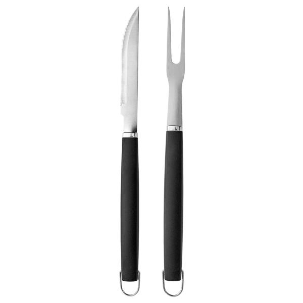 Cuchillo y tenedor mango goma