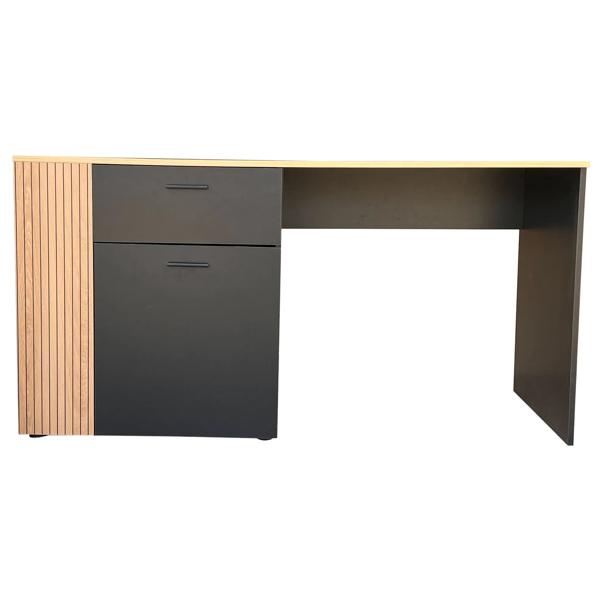 Escritorio Cedar natural/negro 70x145x60 cm