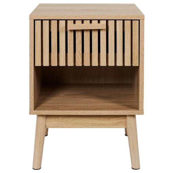 Velador Atenea natural 55x40x35 cm 1 cajón