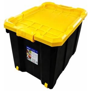 Caja organizadora Strong negro/amarillo polipropileno 100 litros