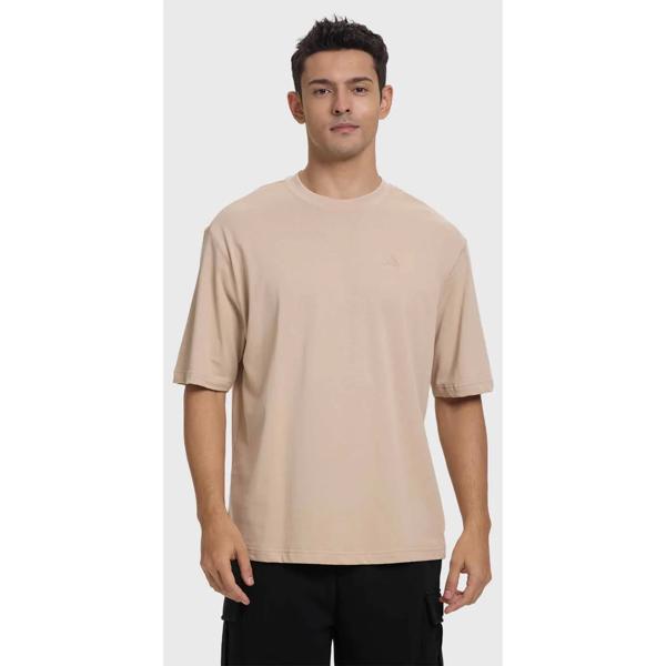 Polera Hombre Lisa Oversize Beige