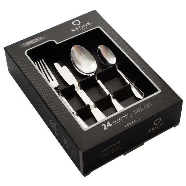 Set Cubiertos 24 Piezas Carne Cambridge