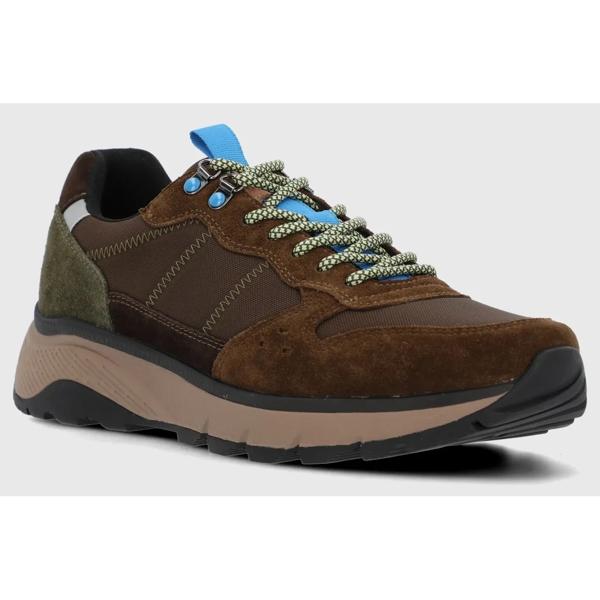 Zapatilla Cuero Hombre Lux Café