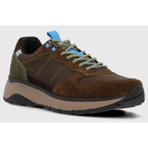 Zapatilla Cuero Hombre Lux Café