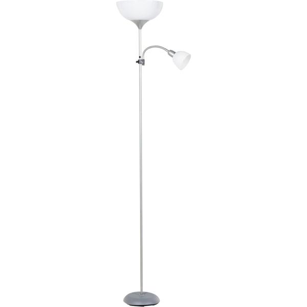 Lámpara de Pie 173 cm 2 Luces 60 W