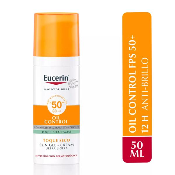 Protector Solar Oil Control Gel Crema Facial FPS50+ 50ml