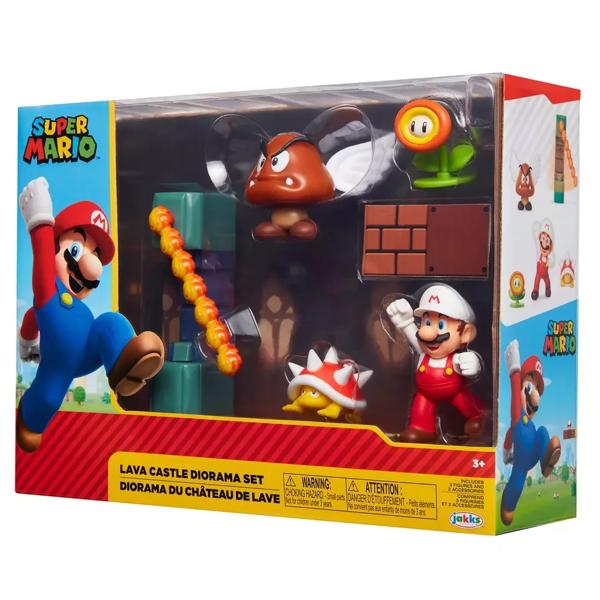 Playset Lava Castle Super Mario Figuras 6 cm